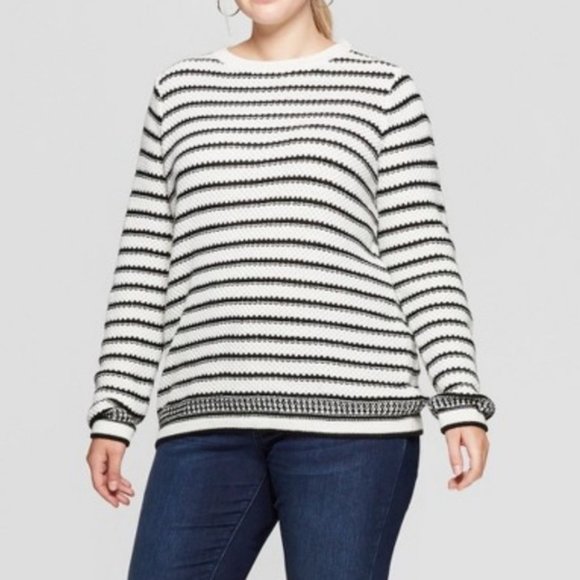 Ava & Viv Sweaters - Ava & VIV Striped Sweater Size 3X